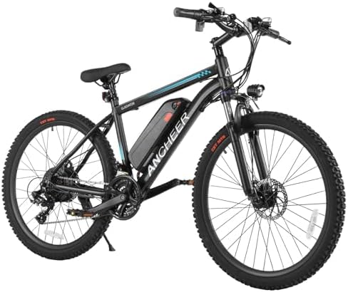 ANCHEER 750W Peak Ebike for Adults, 50 Miles Range, 21Speed Electric Mountain Bike | ANCHEER 26" Electric Bike for Adul