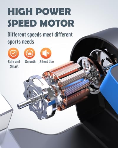 Electric Elliptical Leg Exerciser Under Desk for Senior TrainingPortable Seated Pedal Exerciser 15 Adjustable Speeds Qui