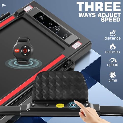 ANCHEER |0 HP Under Desk Folding Treadmill with Handles for Home Workout
| Portable 320 lbs Capacity Widened Belt Tread - Image 80