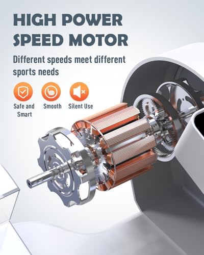 Electric Elliptical Leg Exerciser Under Desk for Senior TrainingPortable Seated Pedal Exerciser 15 Adjustable Speeds Qui