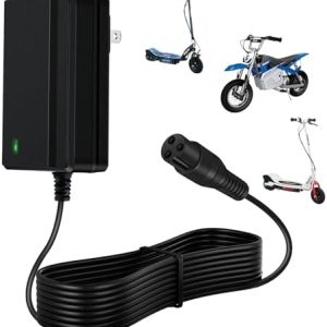24V Charger for Razor MX350 Electric Scooter + Dirt Bike + E100 E175 E200 E200S E300 E300S E500 + Sports Mod + Dirt Quad