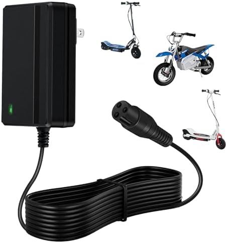 24V Charger for Razor MX350 Electric Scooter + Dirt Bike + E100 E175 E200 E200S E300 E300S E500 + Sports Mod + Dirt Quad