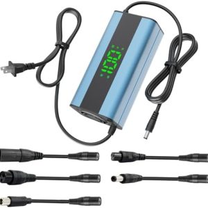 Electric Scooter Charger 42V 2A Smart Display Fast Charging Compatible Multiple Models Electric Scooter Charger 5 in 1 P