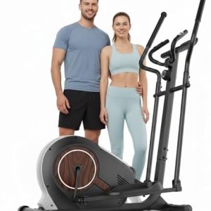 ANCHEER Silent Elliptical Trainer for Home Gym Lovers - 14-Level Resistance & Heart Rate Monitor | ANCHEER Cardiorespir