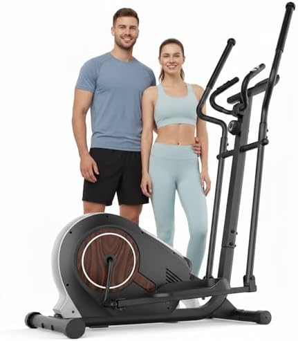 ANCHEER Silent Elliptical Trainer for Home Gym Lovers - 14-Level Resistance & Heart Rate Monitor | ANCHEER Cardiorespir