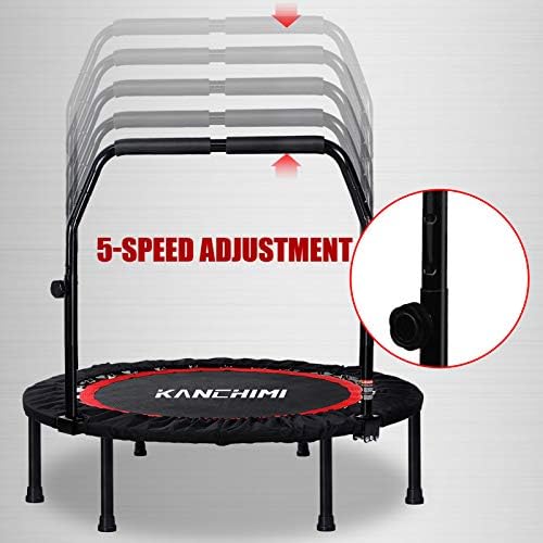 Kanchimi 48" Folding Mini Fitness Trampoline for Home Workout, Max Load 330lbs Kanchimi 40" Folding Mini Rebounder Tra