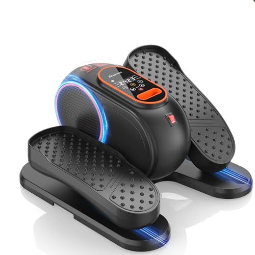 Anchee Under Desk Elliptical Machine for Home Office Workers with 24-in-1 Workout Functions