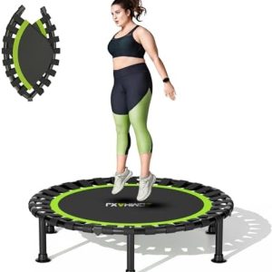 Foldable Mini Trampoline, 40"/48" Rebounder Trampoline for Adults & Kids, 440lbs Capacity Indoor Fitness Workout Equipme