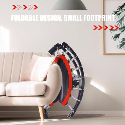 Kanchimi 48" Folding Mini Fitness Trampoline for Home Workout, Max Load 330lbs Kanchimi 40" Folding Mini Rebounder Tra