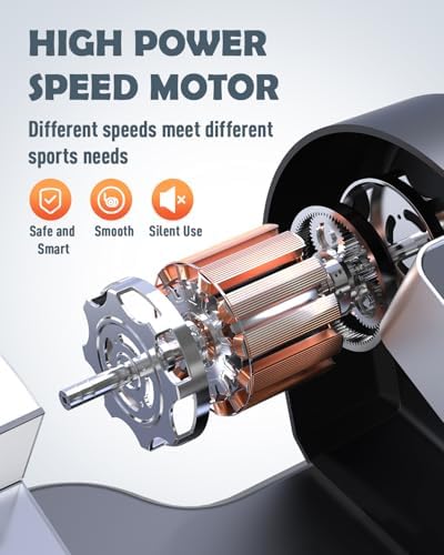 Electric Elliptical Leg Exerciser Under Desk for Senior TrainingPortable Seated Pedal Exerciser 15 Adjustable Speeds Qui