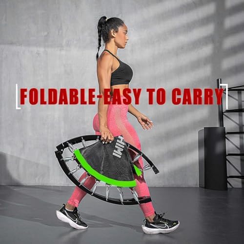 Kanchimi 48" Folding Mini Fitness Trampoline for Home Workout, Max Load 330lbs Kanchimi 40" Folding Mini Rebounder Tra