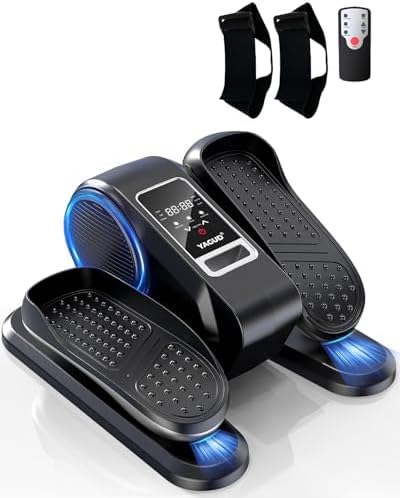 Electric Elliptical Leg Exerciser Under Desk for Senior TrainingPortable Seated Pedal Exerciser 15 Adjustable Speeds Qui