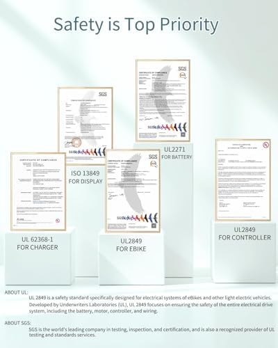 ANCHEER 750W Peak Ebike for Adults, 50 Miles Range, 21Speed Electric Mountain Bike | ANCHEER 26" Electric Bike for Adul