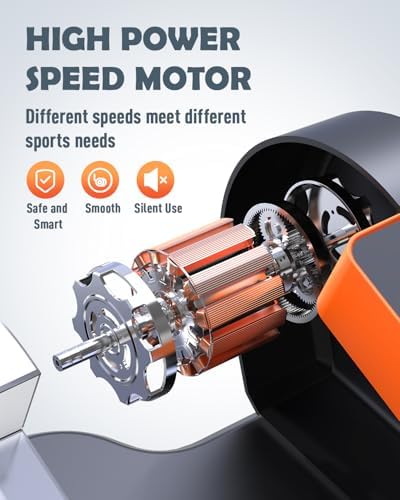 Electric Elliptical Leg Exerciser Under Desk for Senior TrainingPortable Seated Pedal Exerciser 15 Adjustable Speeds Qui