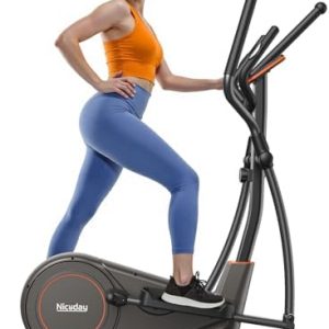 Niceday Hyper-Quiet Elliptical Machine for Home Exercise | Niceday 15.5IN & 20IN Stride Elliptical Trainer for Home | N