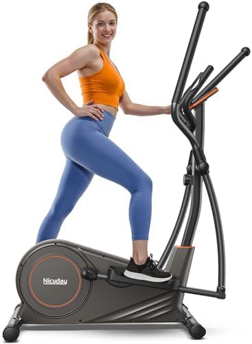 Niceday Hyper-Quiet Elliptical Machine for Home Exercise | Niceday 15.5IN & 20IN Stride Elliptical Trainer for Home | N