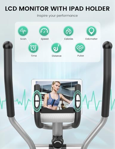 Hyper-quiet THERUN Elliptical Machine for Home Fitness Enthusiasts
| Compact THERUN Elliptical Trainer with 8 Levels of - Image 4