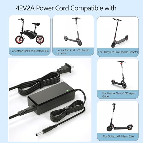 Jetson 42V 2A Electric Scooter Charger for Jetson Bolt/Bolt Pro/Adventure/Metro/Journey/LX10/J5/J8/Eris Pro/Ora Pro/Race - Image 3