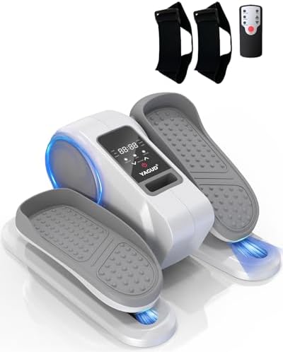 Electric Elliptical Leg Exerciser Under Desk for Senior TrainingPortable Seated Pedal Exerciser 15 Adjustable Speeds Qui