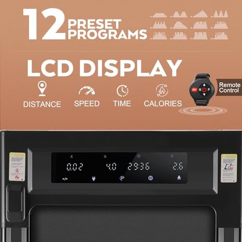 ANCHEER |0 HP Under Desk Folding Treadmill with Handles for Home Workout
| Portable 320 lbs Capacity Widened Belt Tread - Image 76