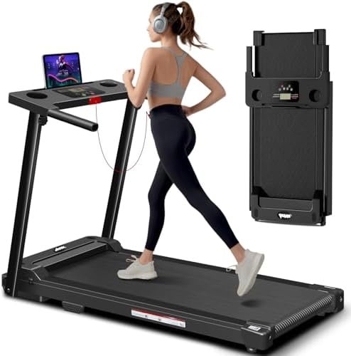 AoraPulse Portable Foldable Treadmill for Home Exercise | AoraPulse Small Folding Treadmill for Home Office Fitness | A