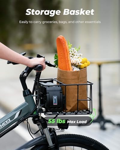 Isinwheel 500W Electric Bike for Adults 280.8Wh Battery Smart Uphill Folding Ebike 14"/16" Adults Teens