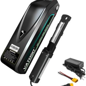 48V Lithium Ebike Battery, 12Ah/16Ah/20Ah, w/ 30A BMS, for 100W-1500W Electric Bicycles & E-Motorcycles, Includes 2A Cha