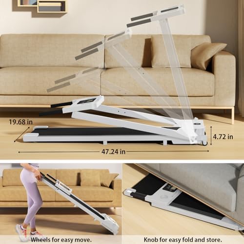 AoraPulse Portable Foldable Treadmill for Home Exercise | AoraPulse Small Folding Treadmill for Home Office Fitness | A