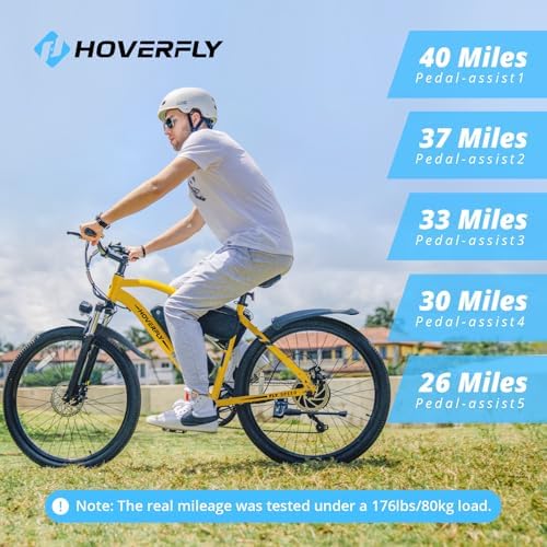 Hoverfly OUREA 26" Electric Bike for Adults, 750W Peak Motor, Shock Absorber Commuter Ebike Hoverfly OUREA 26" Electri