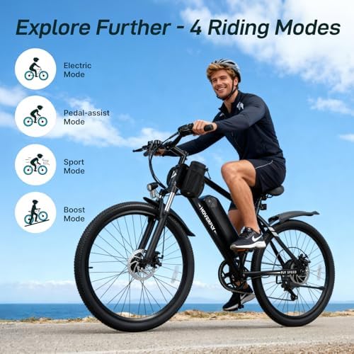 Hoverfly OUREA 26" Electric Bike for Adults, 750W Peak Motor, Shock Absorber Commuter Ebike Hoverfly OUREA 26" Electri