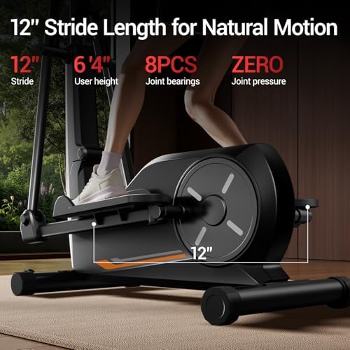 Elliptical Machine for Home Fitness Elliptical Exercise Machine Elliptical Training Machines with 8 Levels Resistance Si