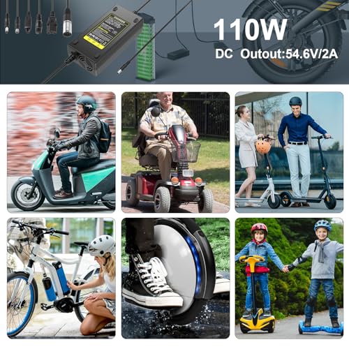 7-in-1 Universal Charger for 13S Li-ion & Scooter Batteries - Fast Charging, 48 Volt, 5|6V 2A Output - Overload/Short-C - Image 6