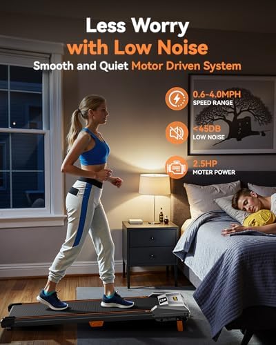 BestGod Incline Under Desk Treadmill - Portable, |5HP, 330lbs Capacity, Perfect for Home and Office Use, Compact Design - Image 21