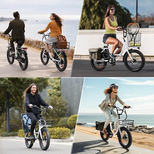 Isinwheel 500W Electric Bike for Adults 280.8Wh Battery Smart Uphill Folding Ebike 14"/16" Adults Teens