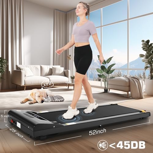 ANCHEER Portable Under Desk Treadmill for Home Office Workout | 300lb Capacity |5HP Portable Treadmill for Home Gym | C