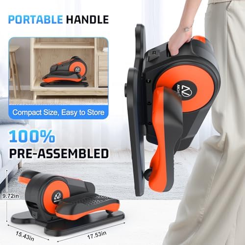 ANCHEER Electric Leg Exerciser While Sitting, Senior Exercise Machine, Fully Assembled 12-Speed Motorized Elliptical Leg