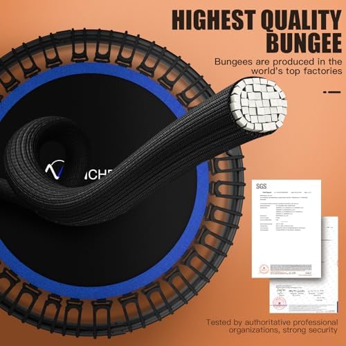 ANCHEER 40"/48" Foldable Rebounder Trampoline for Adults/Kids - Indoor & Outdoor Fun Exercise Equipment with Safety Fea
