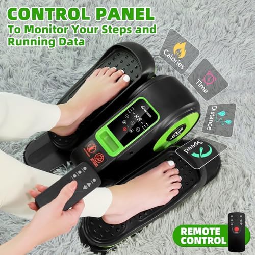 ANCHEER Elliptical Machine for Seniors, 12 Adjustable Speeds Pedal Exerciser, Quiet & Portable Electric Leg Exerciser wi