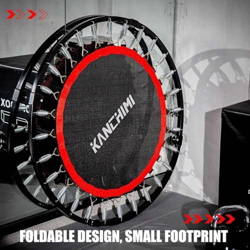 Kanchimi 48" Folding Mini Fitness Trampoline for Home Workout, Max Load 330lbs Kanchimi 40" Folding Mini Rebounder Tra