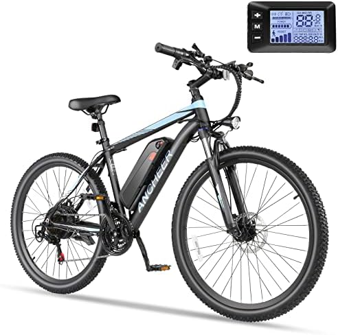 ANCHEER 26" Electric Mountain Bike for Adults with Peak 750W Motor | ANCHEER 26" Electric Bike for Adults Commuter with