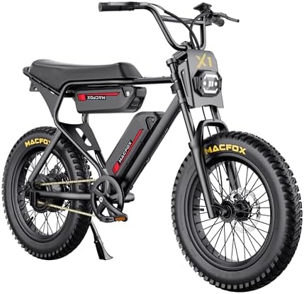 MACFOX X1S 2025 Ebike for Adults: Class-3 750W Electric Bike, 38-56 Miles Range, 25 MPH Max Speed, City/School Commuting