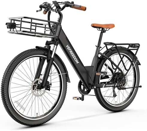 1000W/1500W Peak Electric Bike for Adults, Up to 80 Miles Range, UL Certified Ebike
| Removable Battery, 26/24'' UL Cer - Image 9