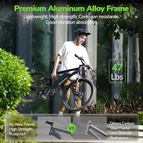 Isinwheel 500W Electric Bike for Adults 280.8Wh Battery Smart Uphill Folding Ebike 14"/16" Adults Teens