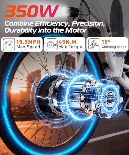 Anchee Electric Tricycle for Seniors, 24" 499Wh Ebike, 15.5MPH, Foldable, Removable Battery, 3 Wheel, LCD Display, Rear