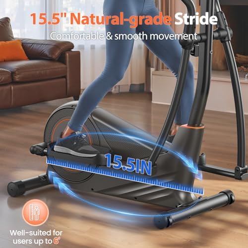 Niceday Hyper-Quiet Elliptical Machine for Home Exercise | Niceday 15.5IN & 20IN Stride Elliptical Trainer for Home | N