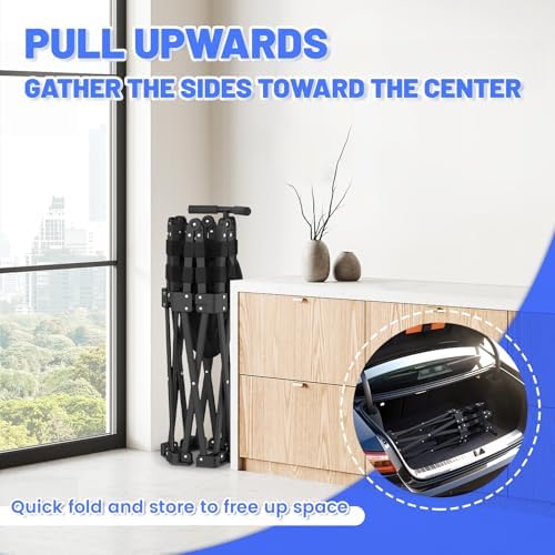 HXD-ERGO Indoor and Outdoor Foldable Mini Trampoline for Fitness and Home Gym | HXD-ERGO Rebounder Trampoline with Adju