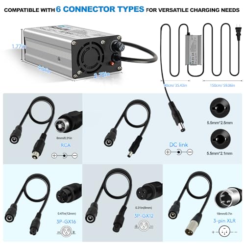 5|6V 2A Charger for 48V Lithium-ion Battery Electric Bike and Electric Scooter - Quick & Safe Replacement
| 5|6V 2A Cha - Image 5