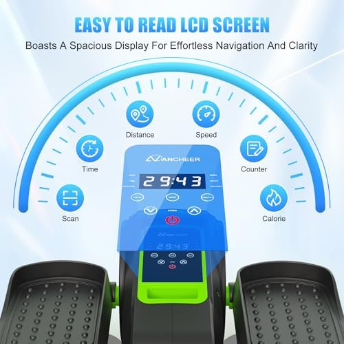 ANCHEER Electric Leg Exerciser While Sitting, Senior Exercise Machine, Fully Assembled 12-Speed Motorized Elliptical Leg