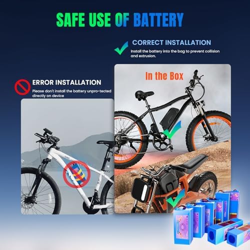 36V Lithium Battery Pack for Scooter (36V10Ah with Charger) T-Plug and BMS 200-1200W Perfect for E-Scooter Rides in Urba