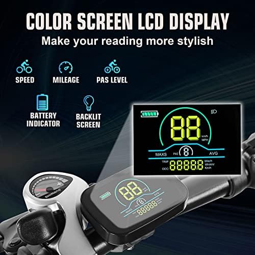 ANCHEER Adult Peak 750W Ebike 3 Hours Fast Charge 60 Miles Electric Bicycle 27.5 Hummer Mountain Bike LCD Display 21/24